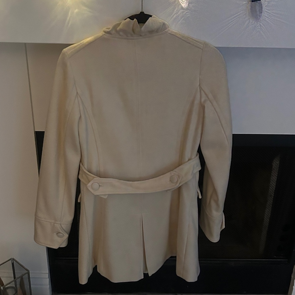 Kimchi Blue Ivory Ruffle Coat - Picture 3 of 3